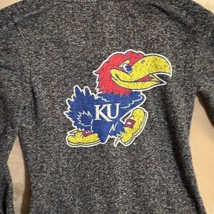 Ladies Colosseum Heather Gray Full-Zip Hoodie with Drawstring